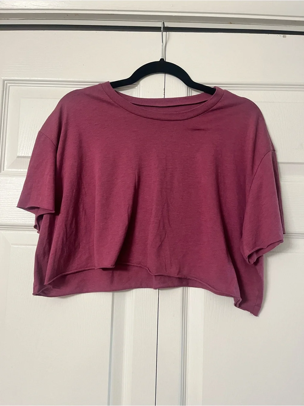ALO Yoga Mauve Crop Tee